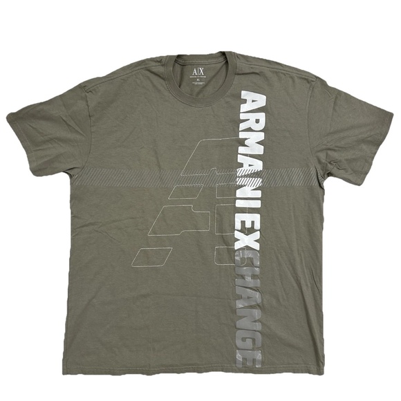 Armani Exchange Green Logo T-shirt Mens XL - Picture 1 of 14